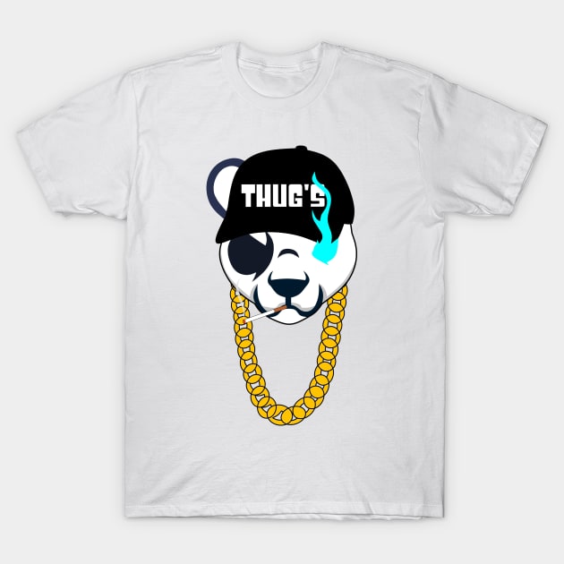 Thug Panda T-Shirt by Vectraphix